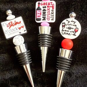 Wine Bottle Stoppers with Fun Quotes